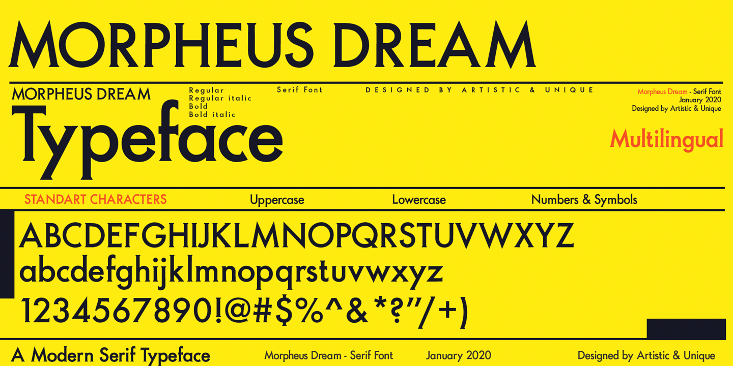 Beispiel einer Morpheus Dream-Schriftart #14